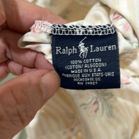 Vintage Ralph Lauren striped standard pillowcases set of 2 - Picture 4 of 6